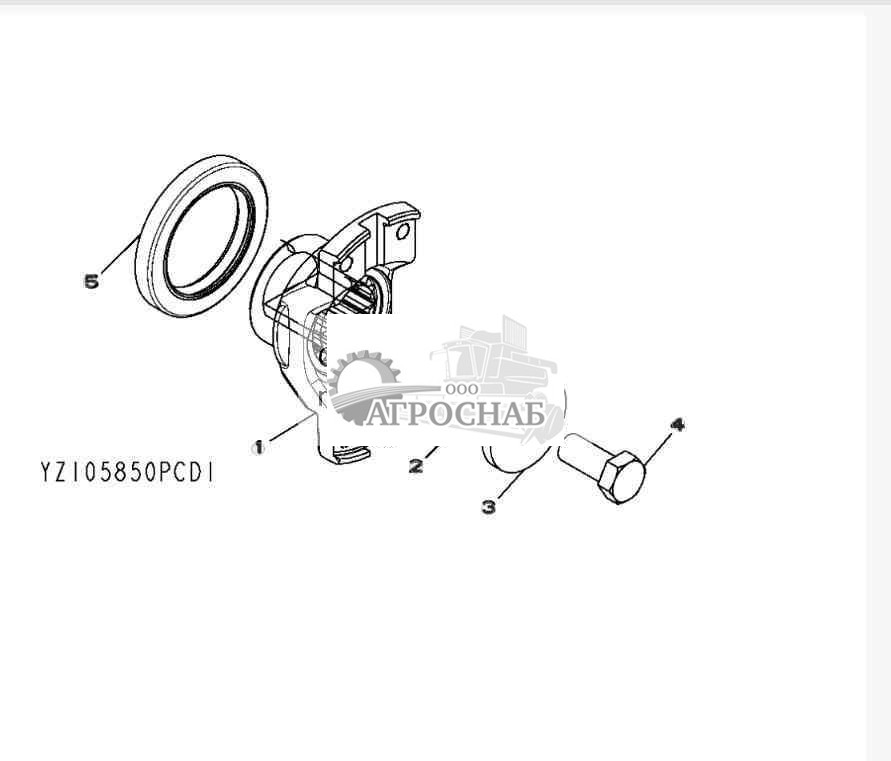 ВИЛКА YZ105741, ВЫХОД 6C 